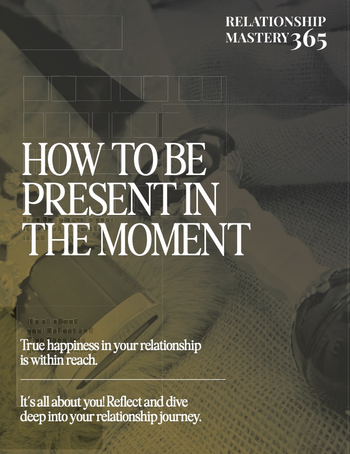 How to Be Present in the Moment worksheet cover