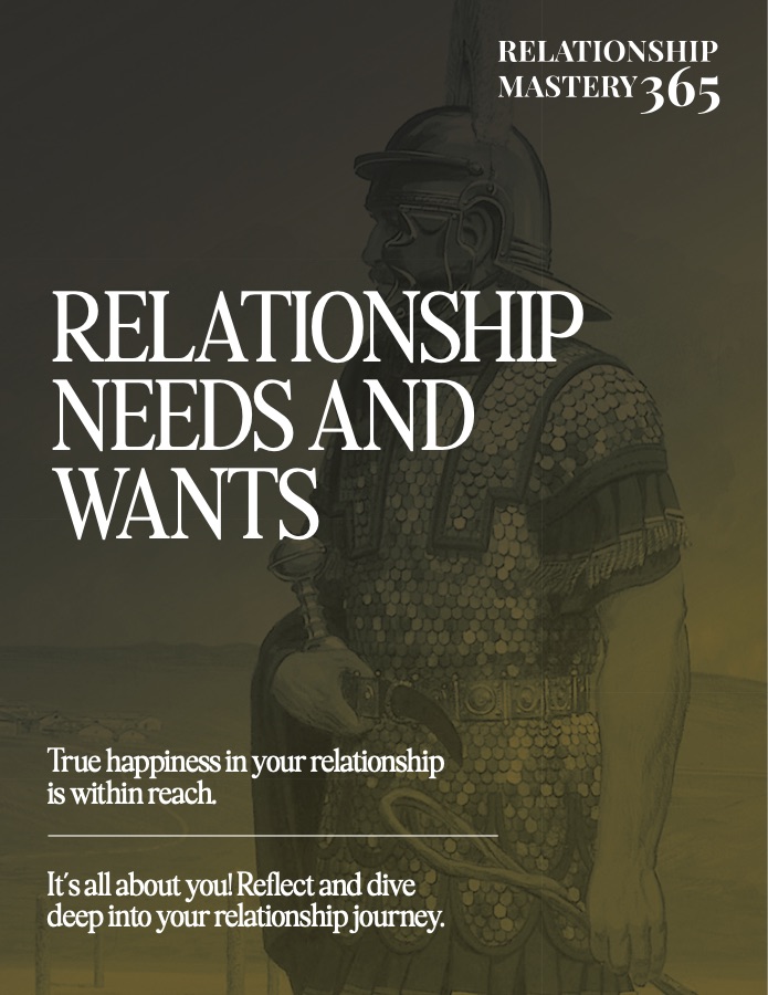 Relationship Needs and Wants worksheet cover