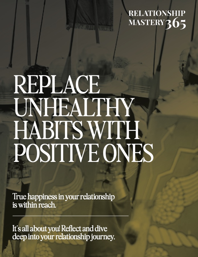 Replace Unhealthy Habits With Positive Ones worksheet cover